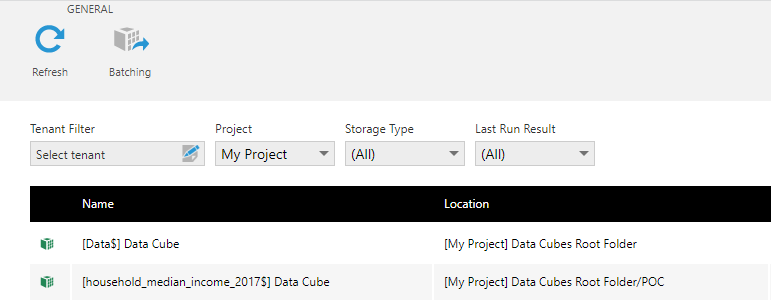 Display the ranges of colors generated