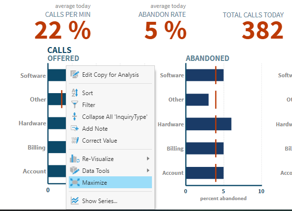 Display the ranges of colors generated