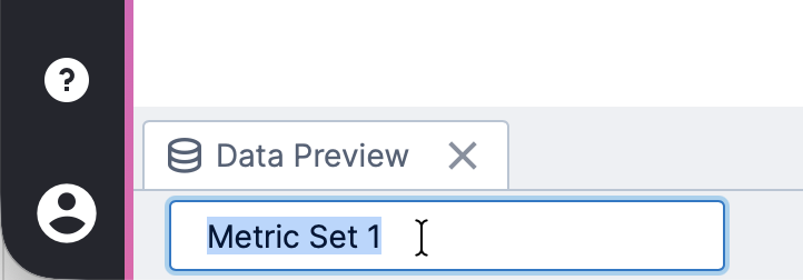 Renaming from the status bar